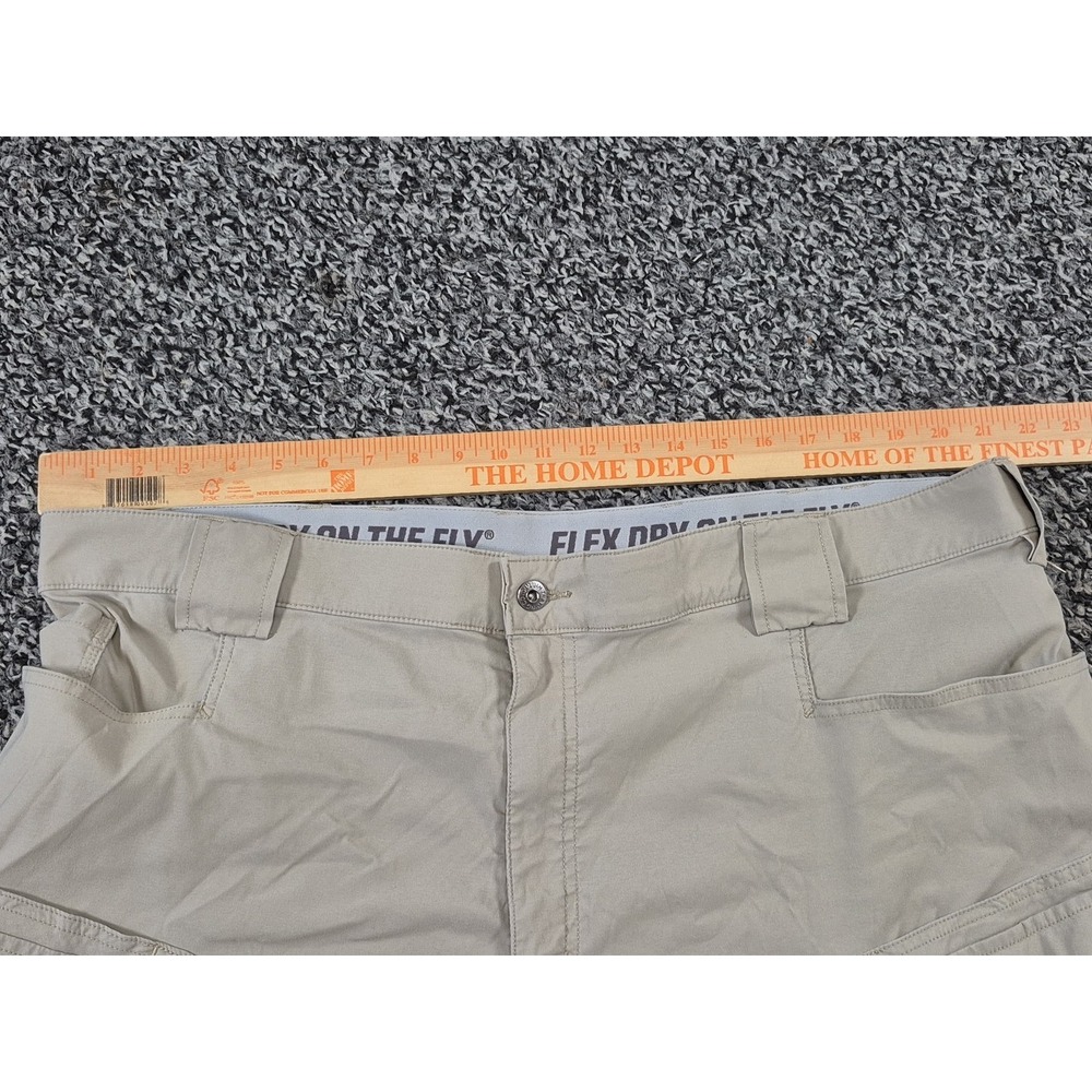 Duluth Trading Shorts Mens 44 Khaki Dry on the Fly Flex Cargo 8 In Quick Dry‎ - Picture 4 of 6